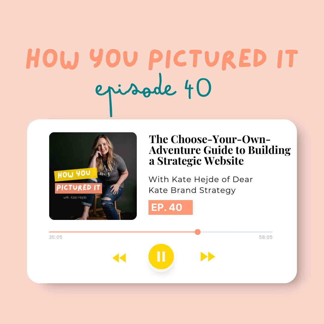 Episode 40 of How You Pictured It The Choose-Your-Own-Adventure Guide to a strategic website
