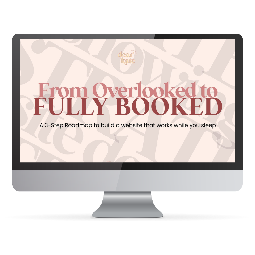 Desktop showing From Overlooked to Fully Booked Free Webinar